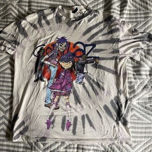 Gorillaz tie dye tee size small used but in great shape